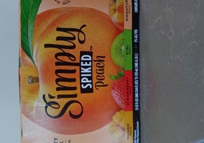 Simply - Spiked Peach Variety Pack - 12 can case